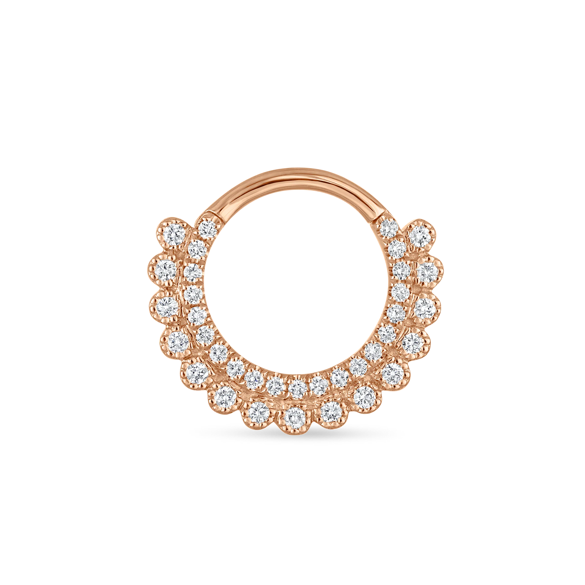 Diamond Apsara Hoop Earring - Image 30