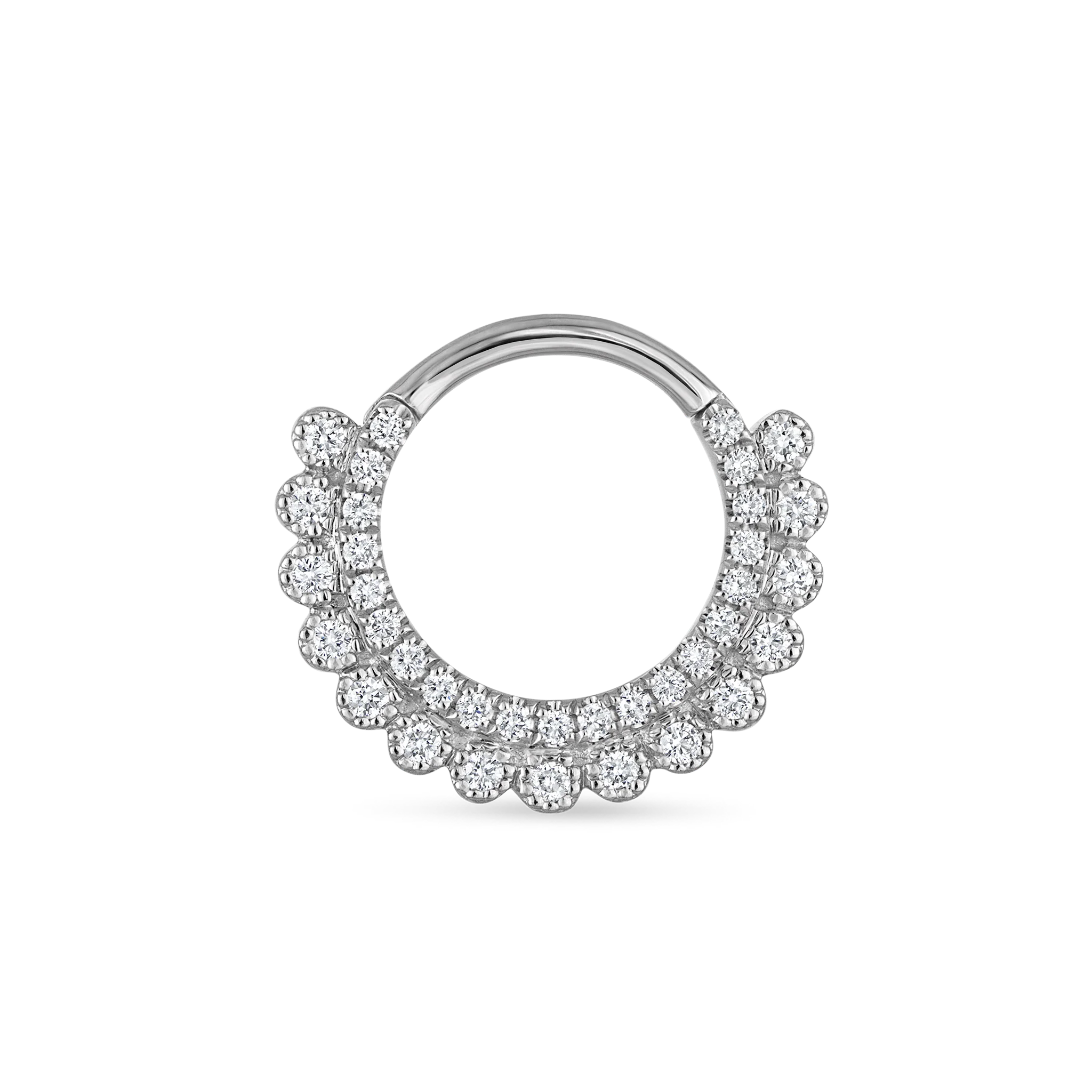 Diamond Apsara Hoop Earring - Image 31