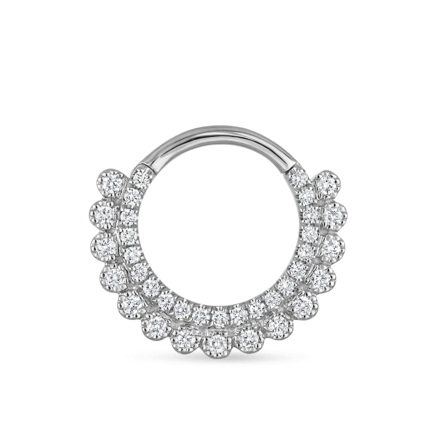 Diamond Apsara Hoop Earring - Image 5