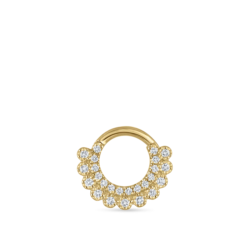 Diamond Apsara Hoop Earring - Image 7