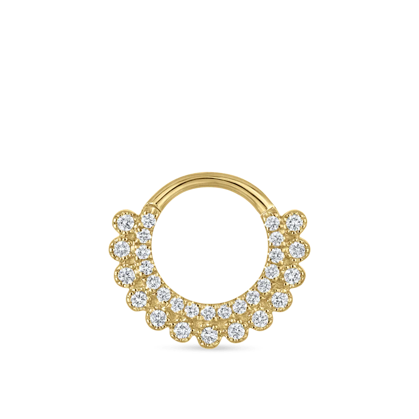Diamond Apsara Hoop Earring - Image 8