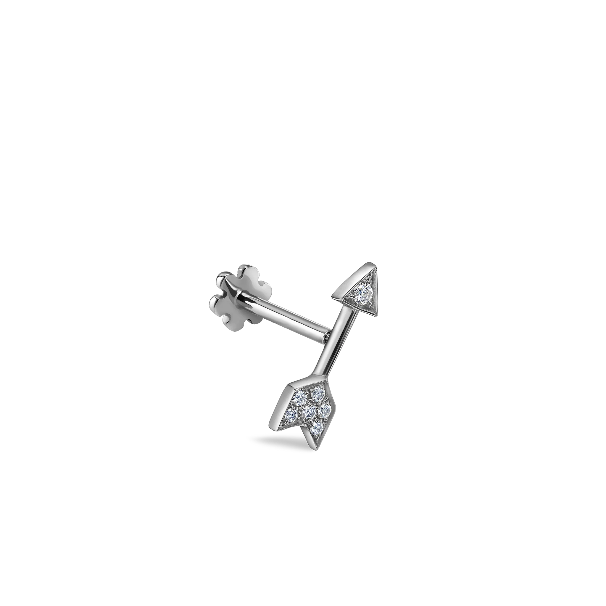 Diamond Arrow Threaded Stud Earring - Image 14