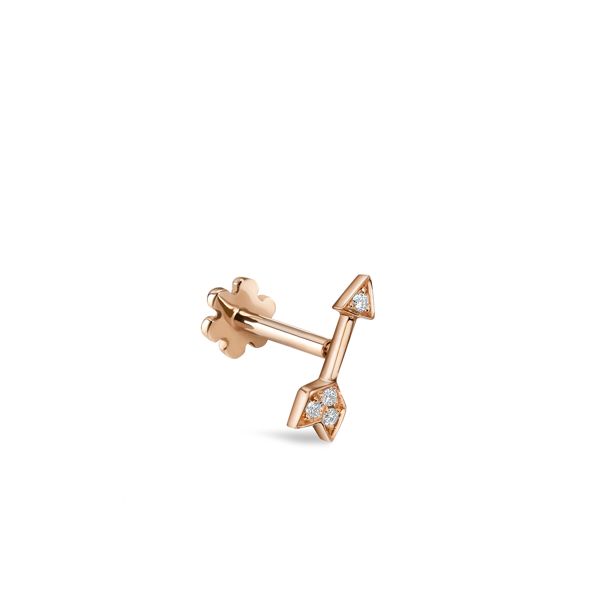 Diamond Arrow Threaded Stud Earring - Image 15
