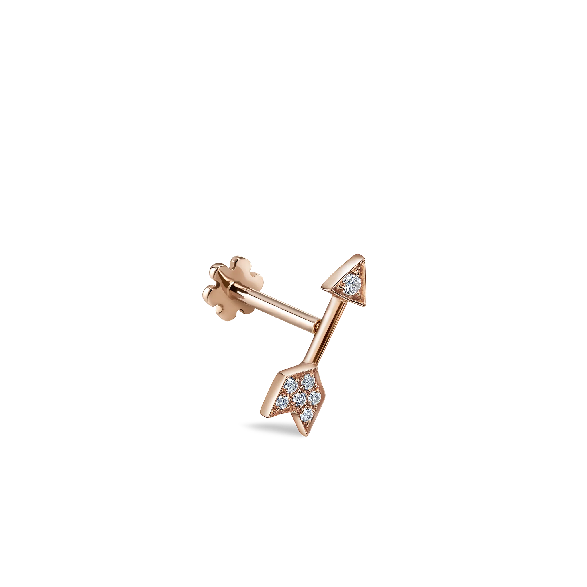 Diamond Arrow Threaded Stud Earring - Image 16