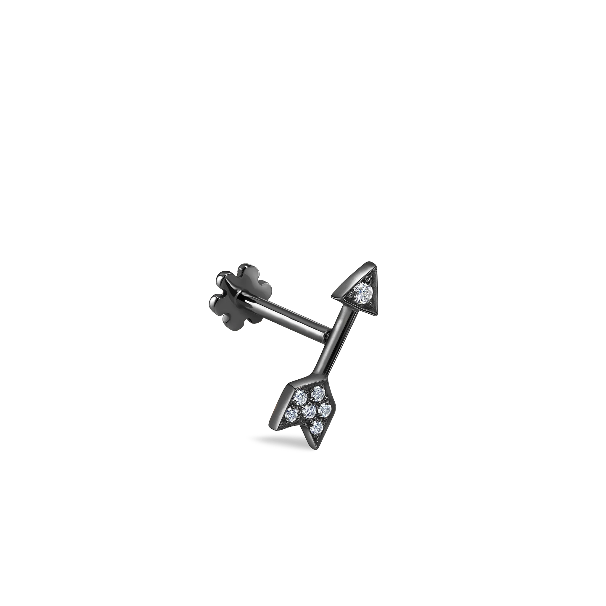 Diamond Arrow Threaded Stud Earring - Image 17