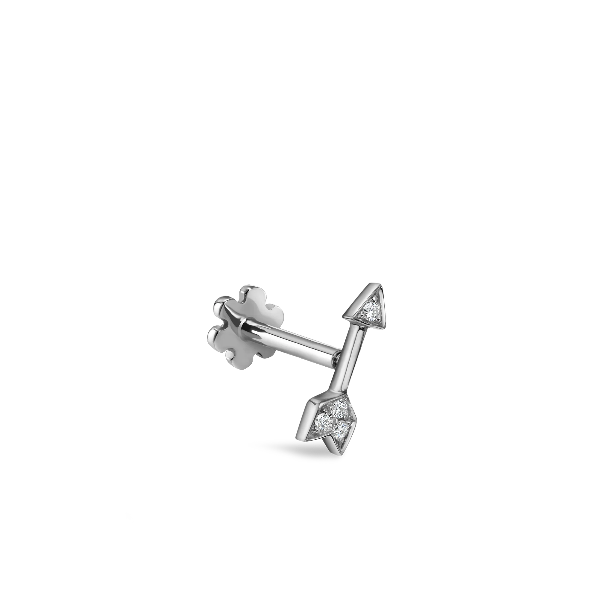 Diamond Arrow Threaded Stud Earring - Image 19