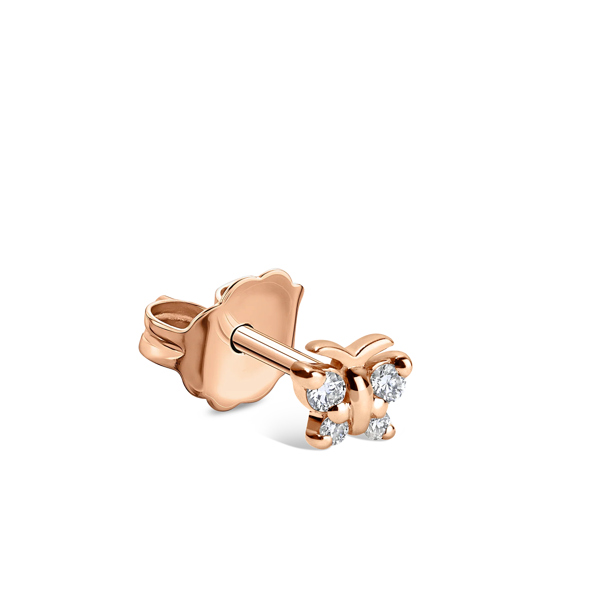 Diamond Butterfly Stud Earring - Image 14