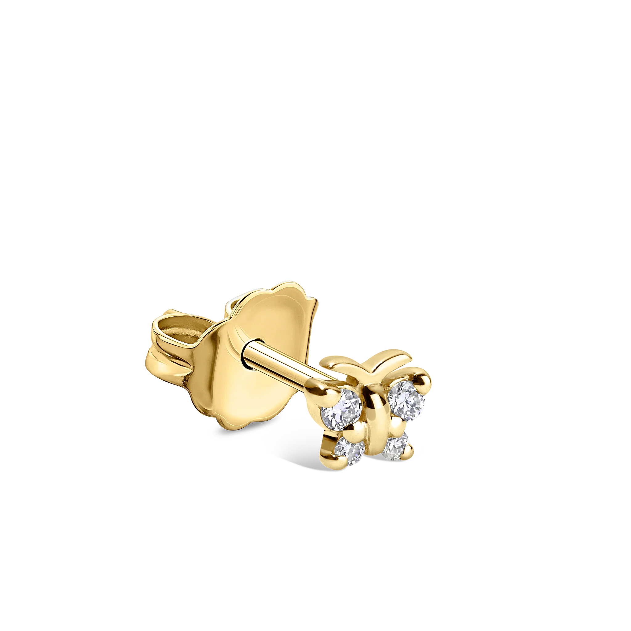 Diamond Butterfly Stud Earring - Image 16