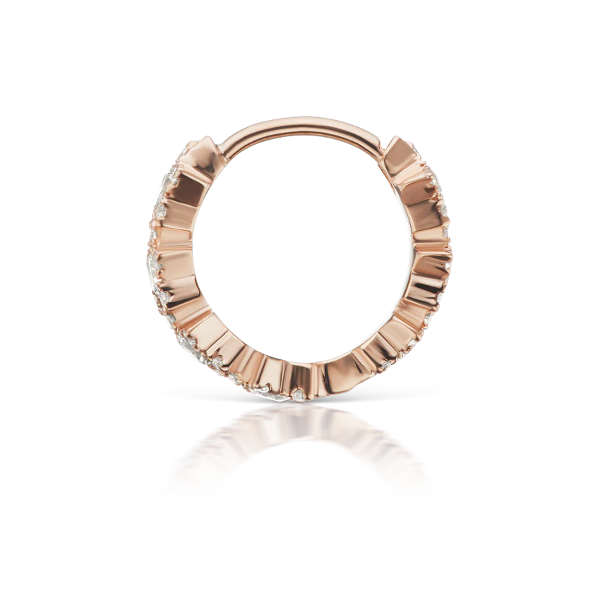 Diamond Constellation Eternity Hoop Earring - Image 15