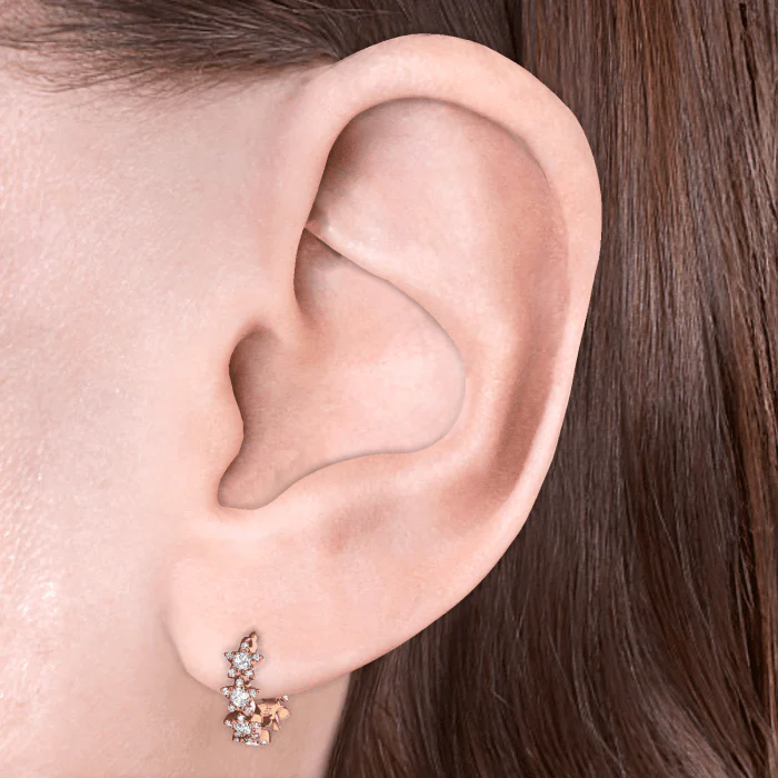 Diamond Constellation Eternity Hoop Earring - Image 17