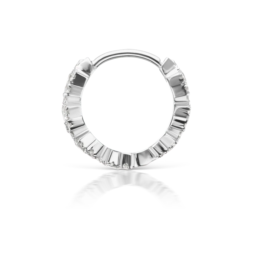 Diamond Constellation Eternity Hoop Earring - Image 3