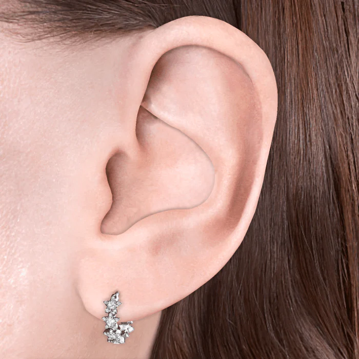 Diamond Constellation Eternity Hoop Earring - Image 5