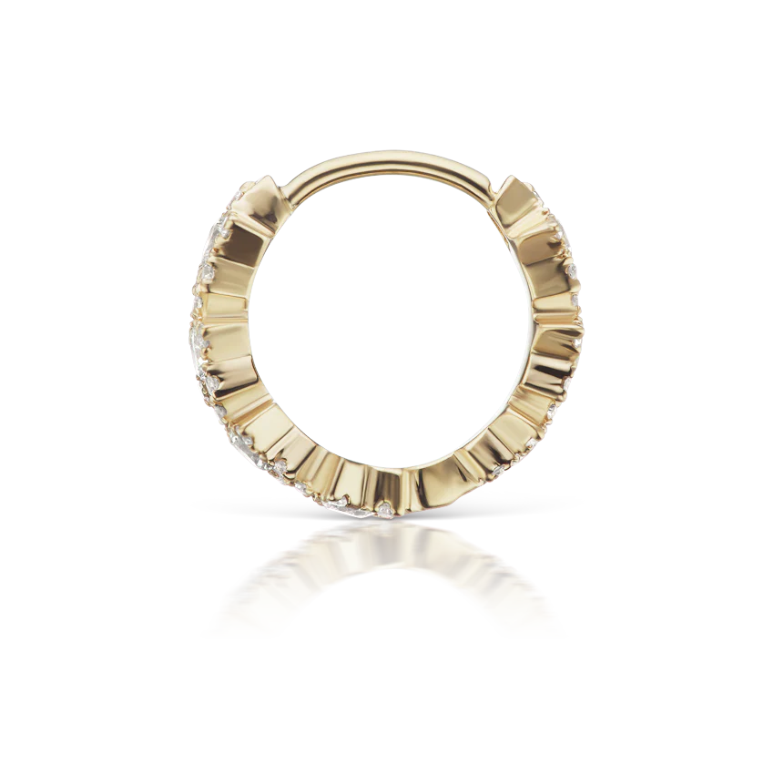 Diamond Constellation Eternity Hoop Earring - Image 9