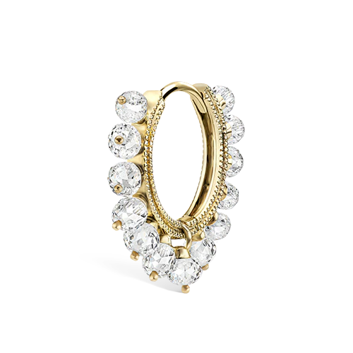 Diamond Coronet Hoop Earring - Image 20