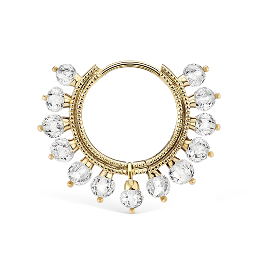 Diamond Coronet Hoop Earring - Image 21