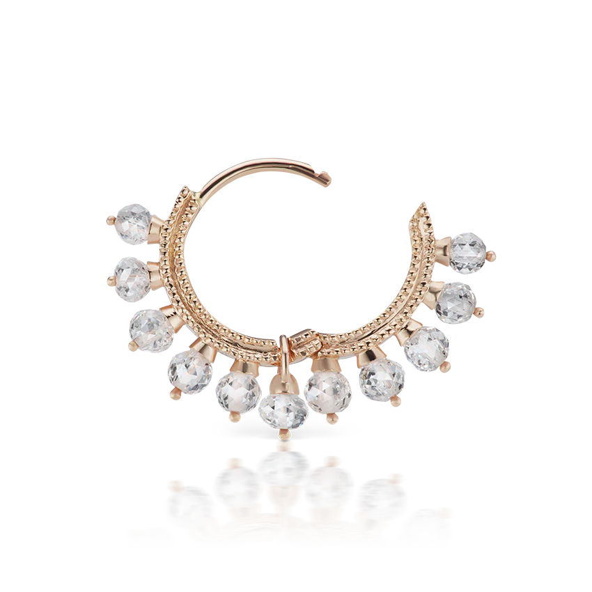 Diamond Coronet Hoop Earring - Image 28