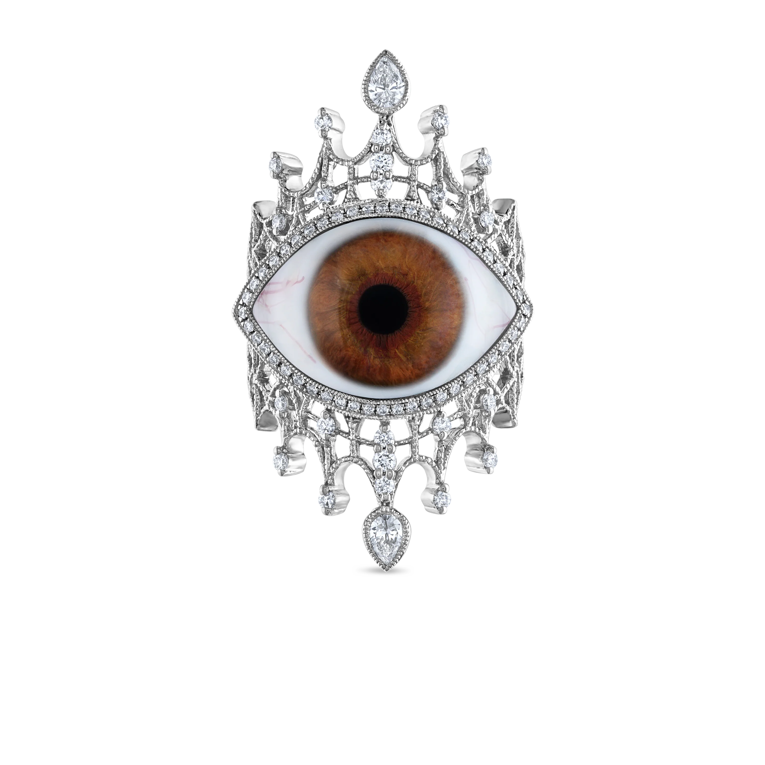 Diamond Crown Eye Finger Ring - Image 125