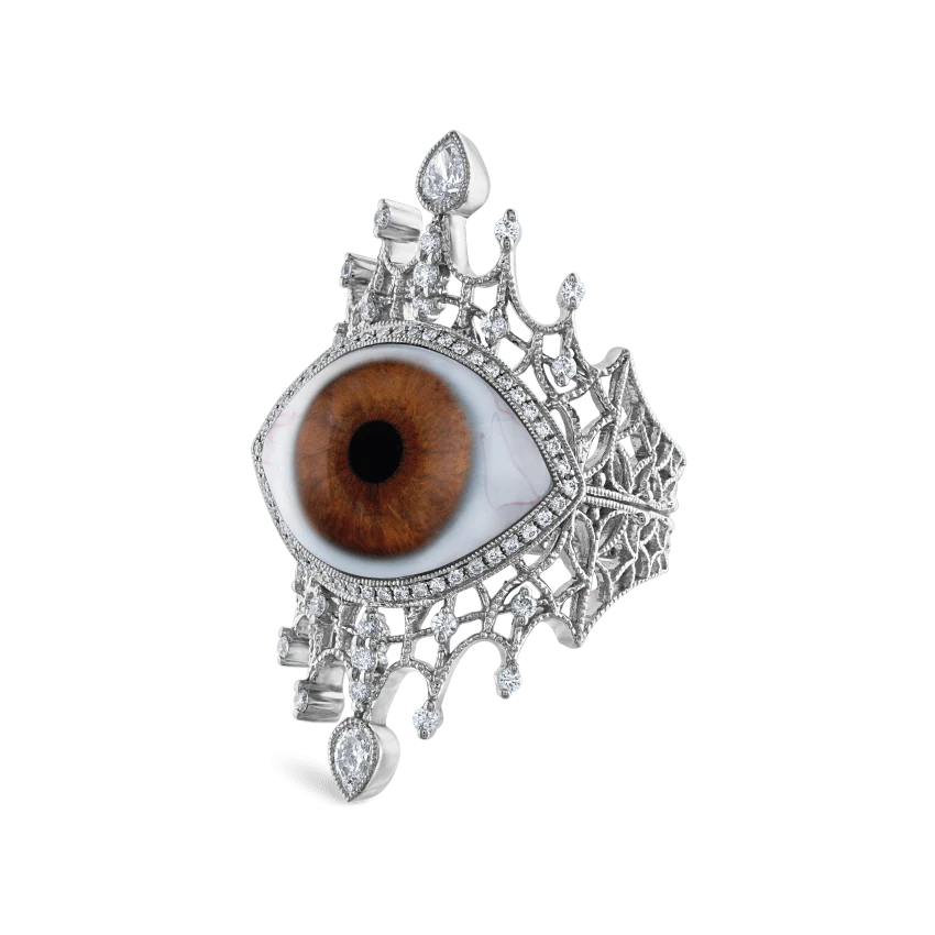 Diamond Crown Eye Finger Ring - Image 34