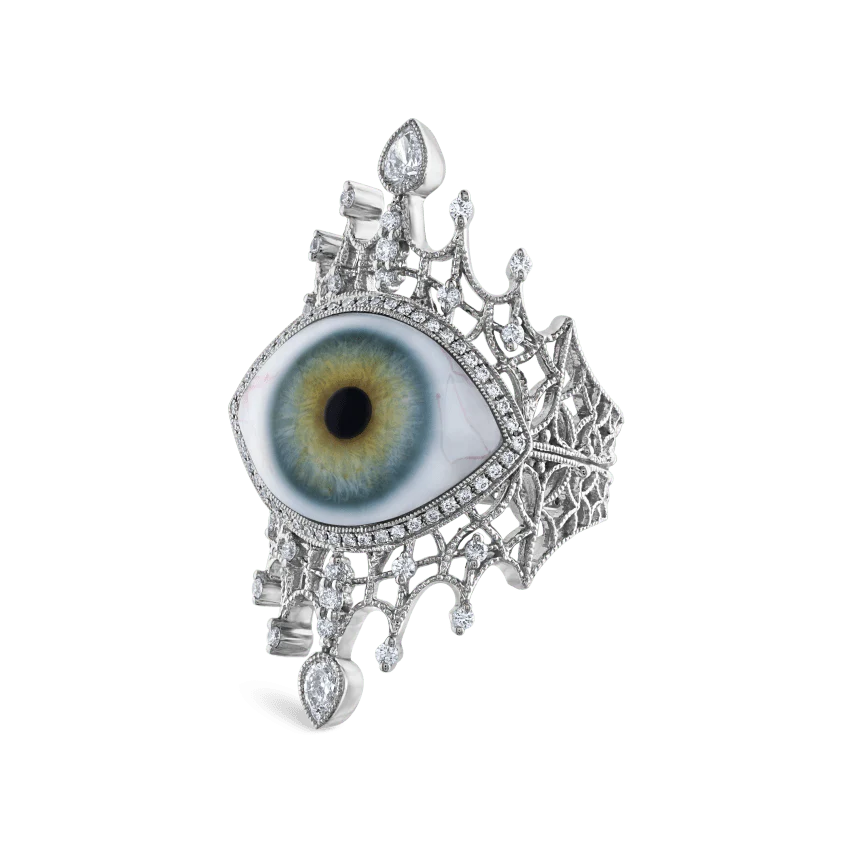 Diamond Crown Eye Finger Ring - Image 84