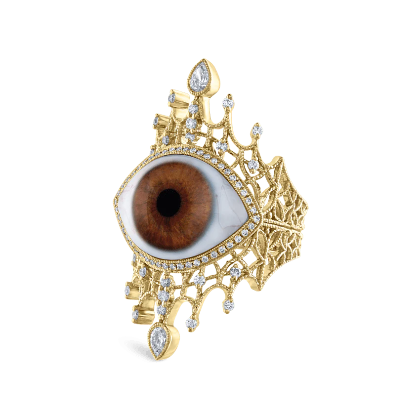 Diamond Crown Eye Finger Ring - Image 90