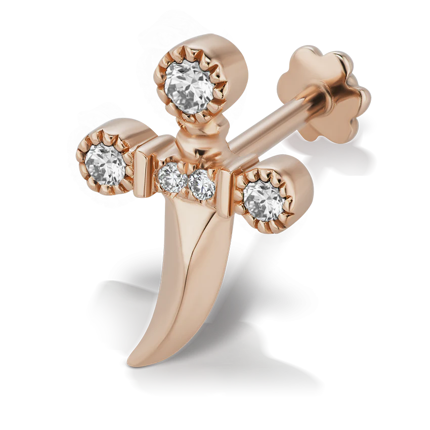 Diamond Dagger Threaded Stud With Titanium Backing - Image 10