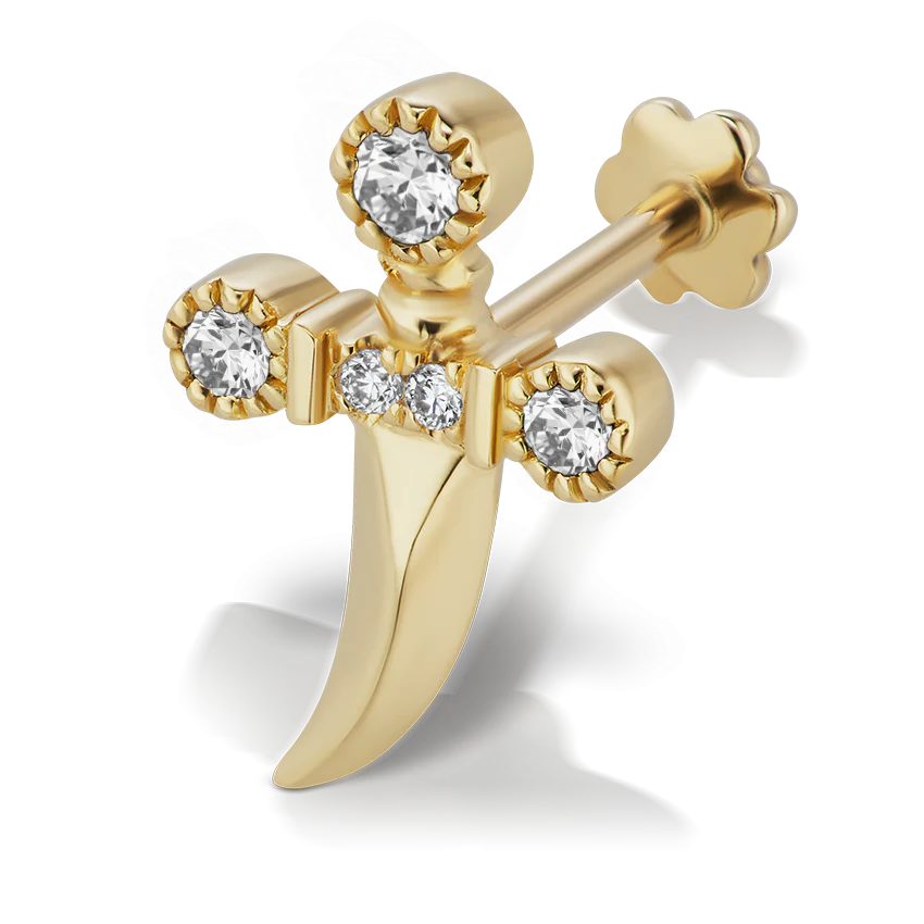 Diamond Dagger Threaded Stud With Titanium Backing - Image 6