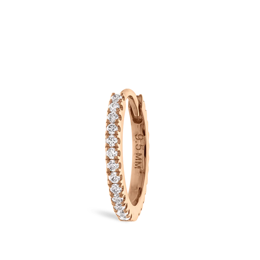 Diamond Eternity Hoop Earring - Image 104