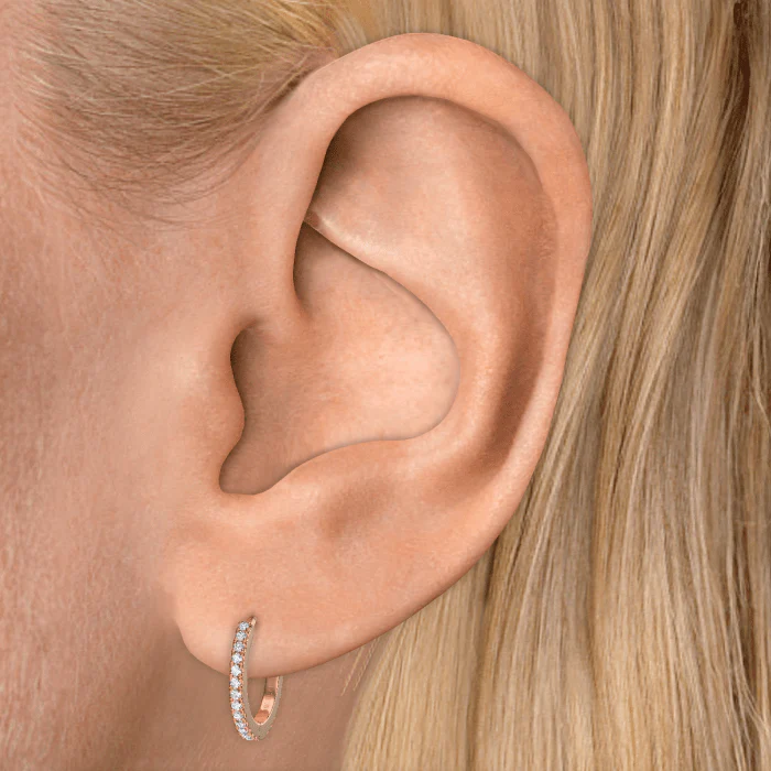 Diamond Eternity Hoop Earring - Image 107