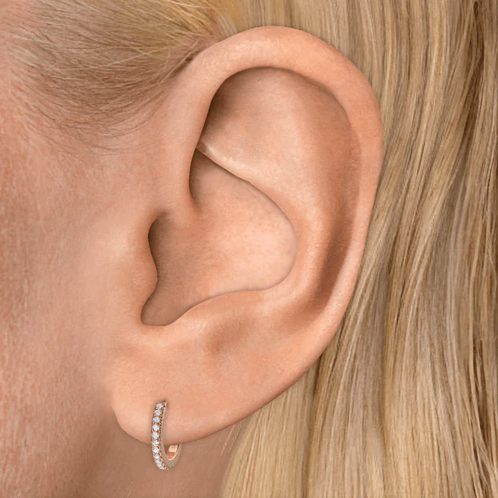 Diamond Eternity Hoop Earring - Image 114