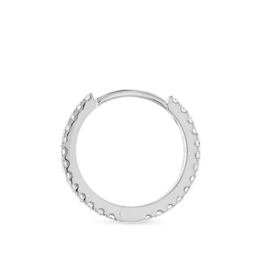 Diamond Eternity Hoop Earring - Image 12