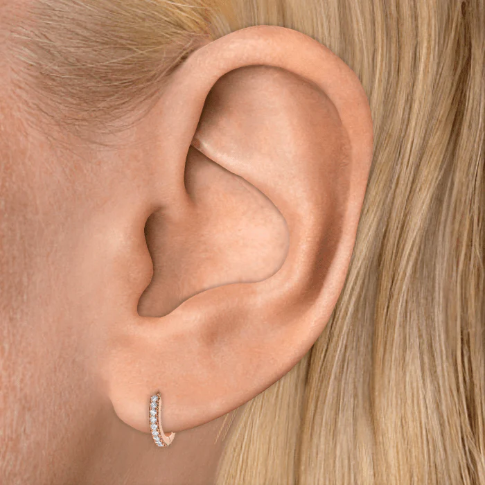 Diamond Eternity Hoop Earring - Image 122