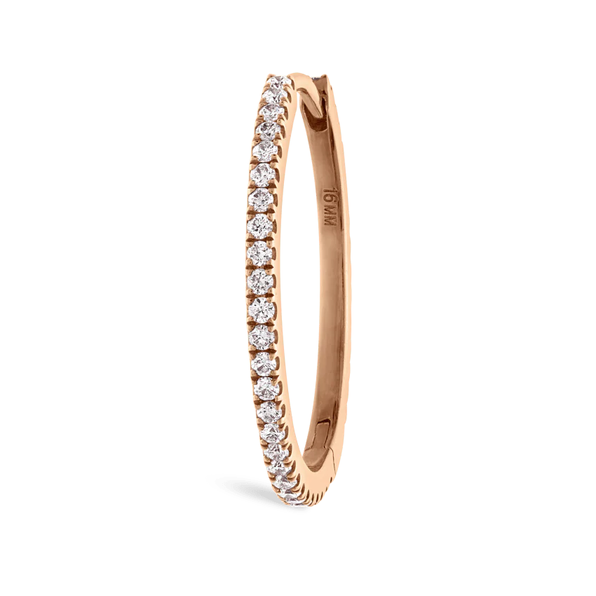 Diamond Eternity Hoop Earring - Image 131