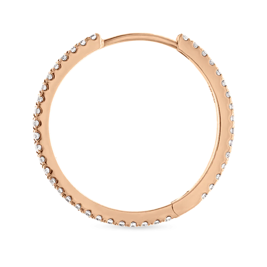 Diamond Eternity Hoop Earring - Image 132