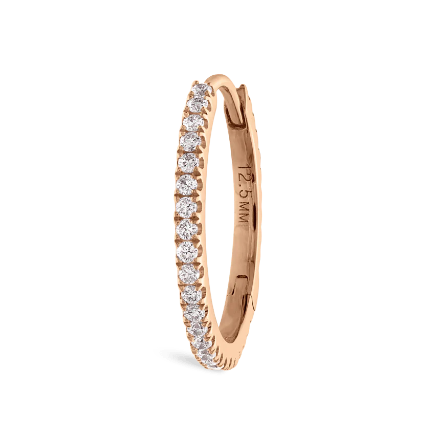 Diamond Eternity Hoop Earring - Image 137