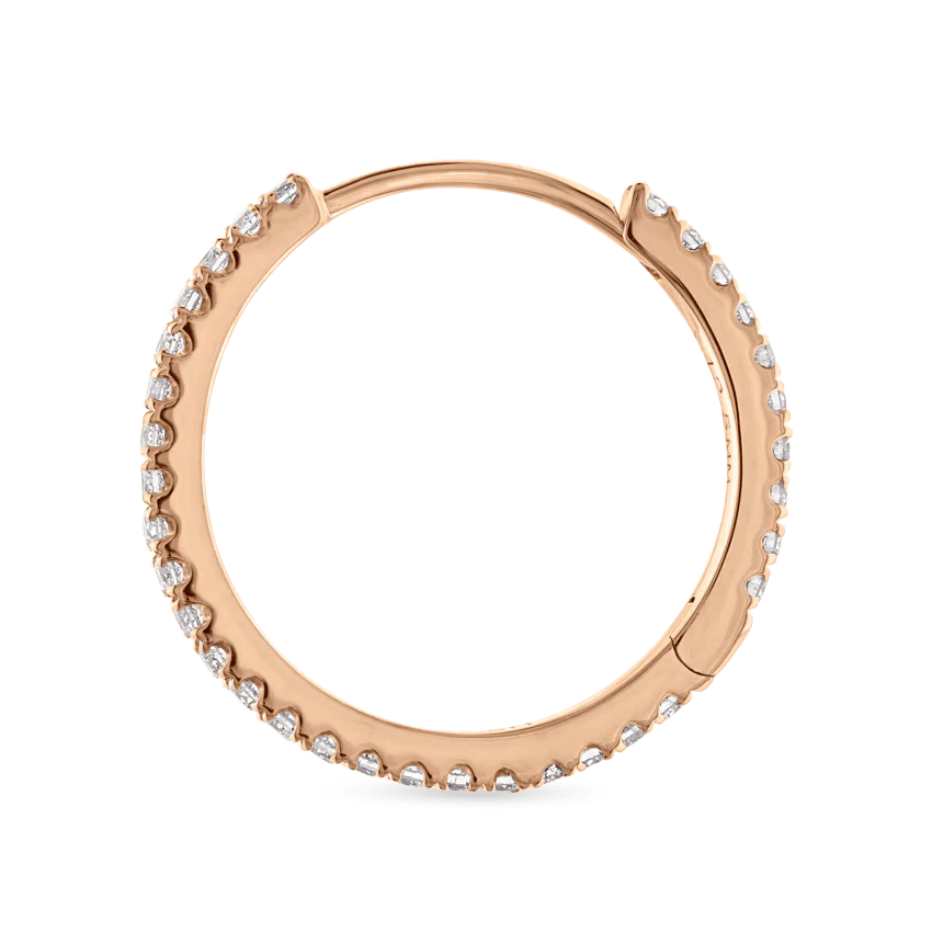 Diamond Eternity Hoop Earring - Image 139