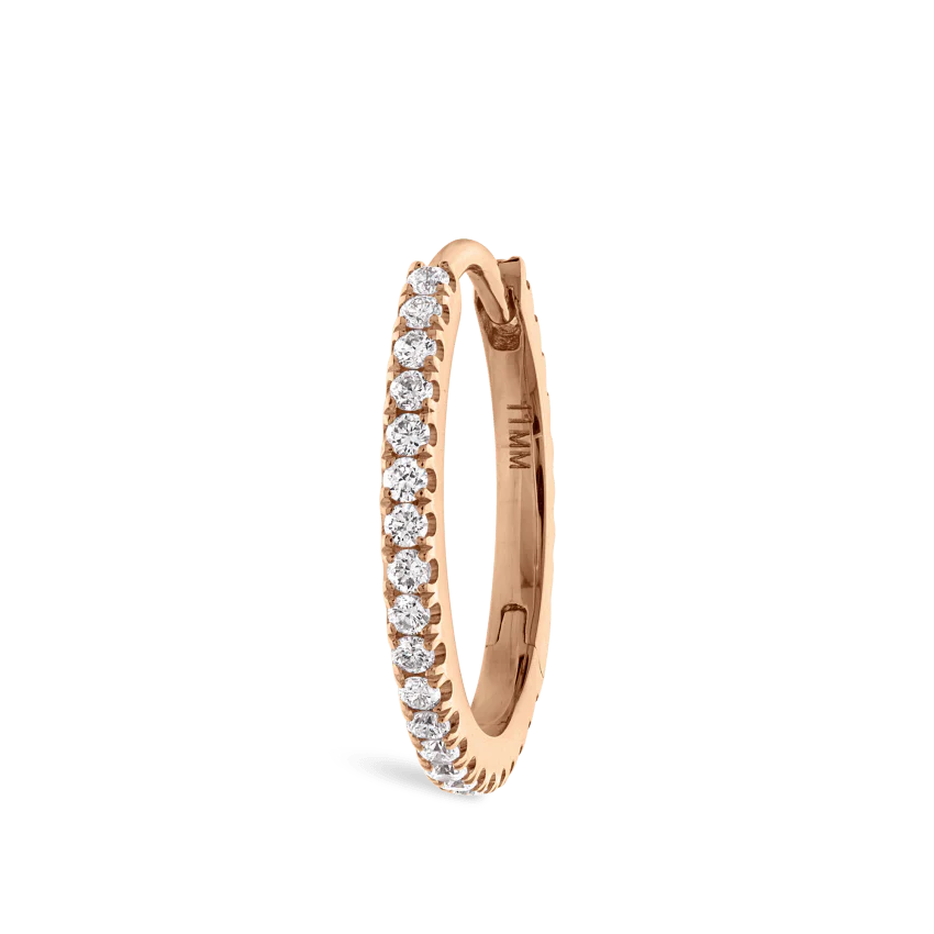 Diamond Eternity Hoop Earring - Image 142