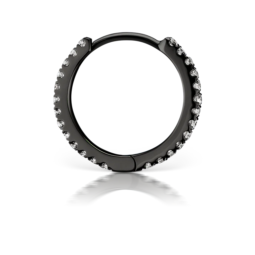 Diamond Eternity Hoop Earring - Image 152