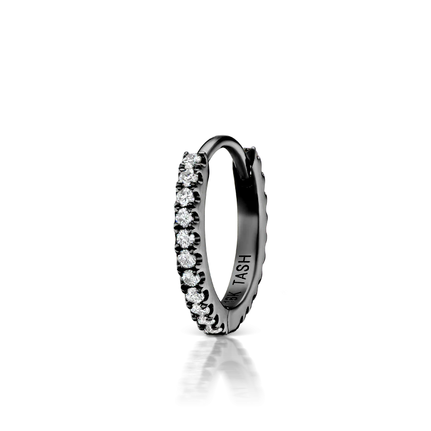Diamond Eternity Hoop Earring - Image 156