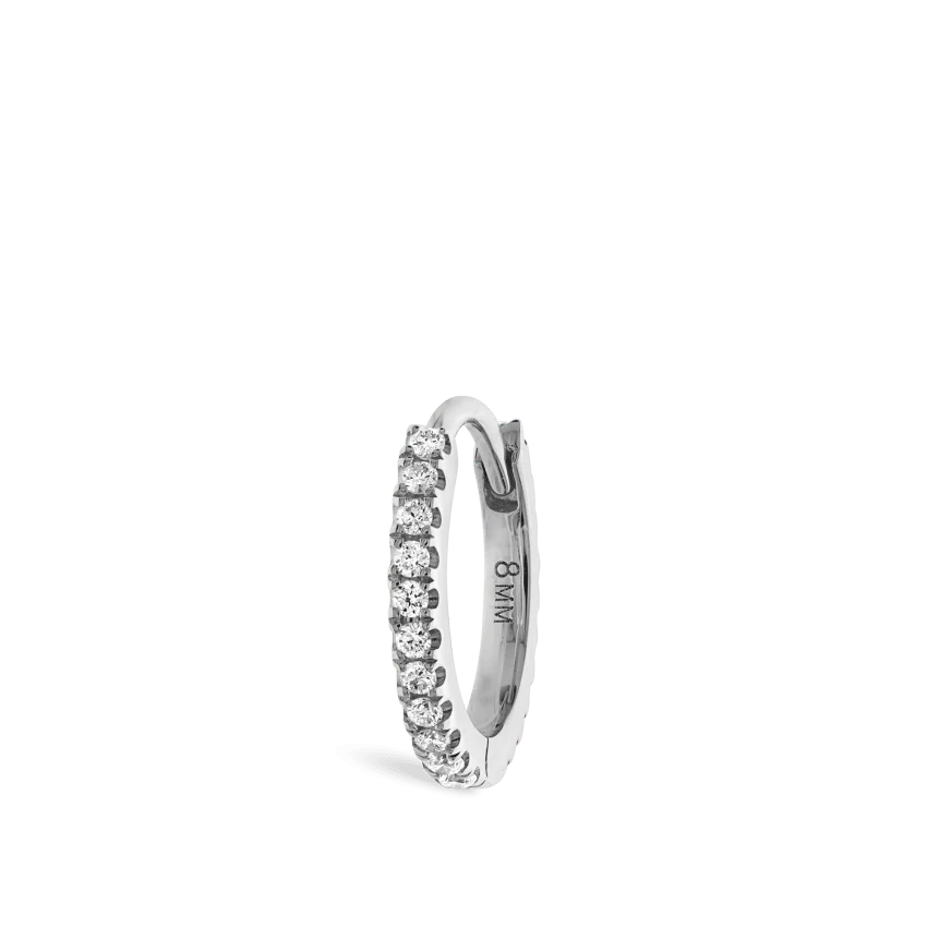 Diamond Eternity Hoop Earring - Image 16