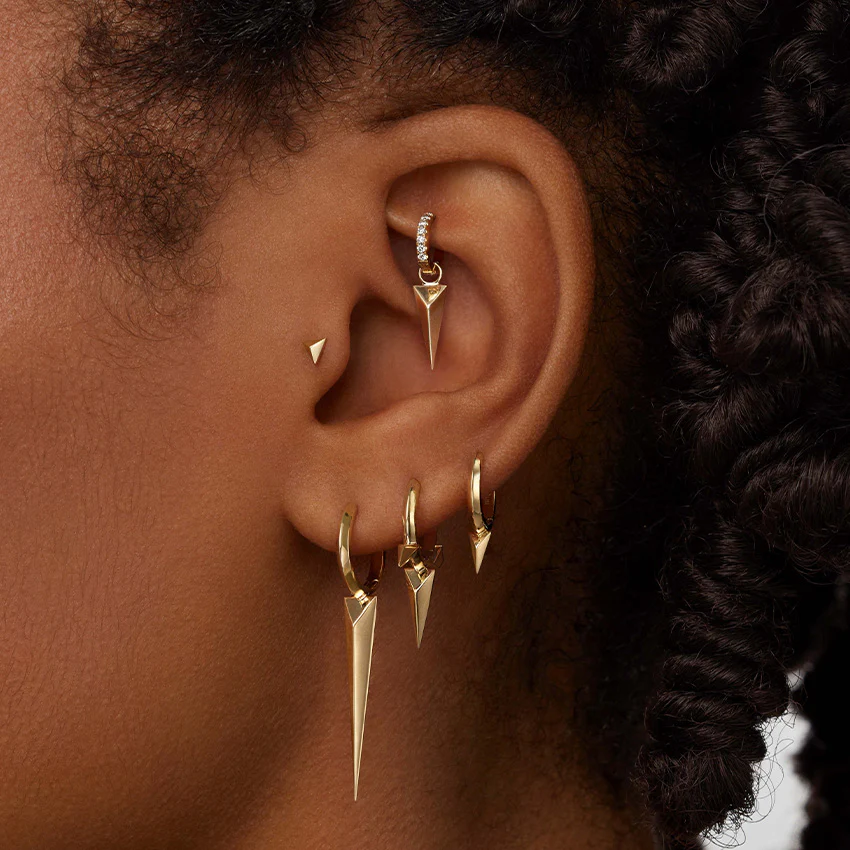 Diamond Eternity Hoop Earring - Image 165