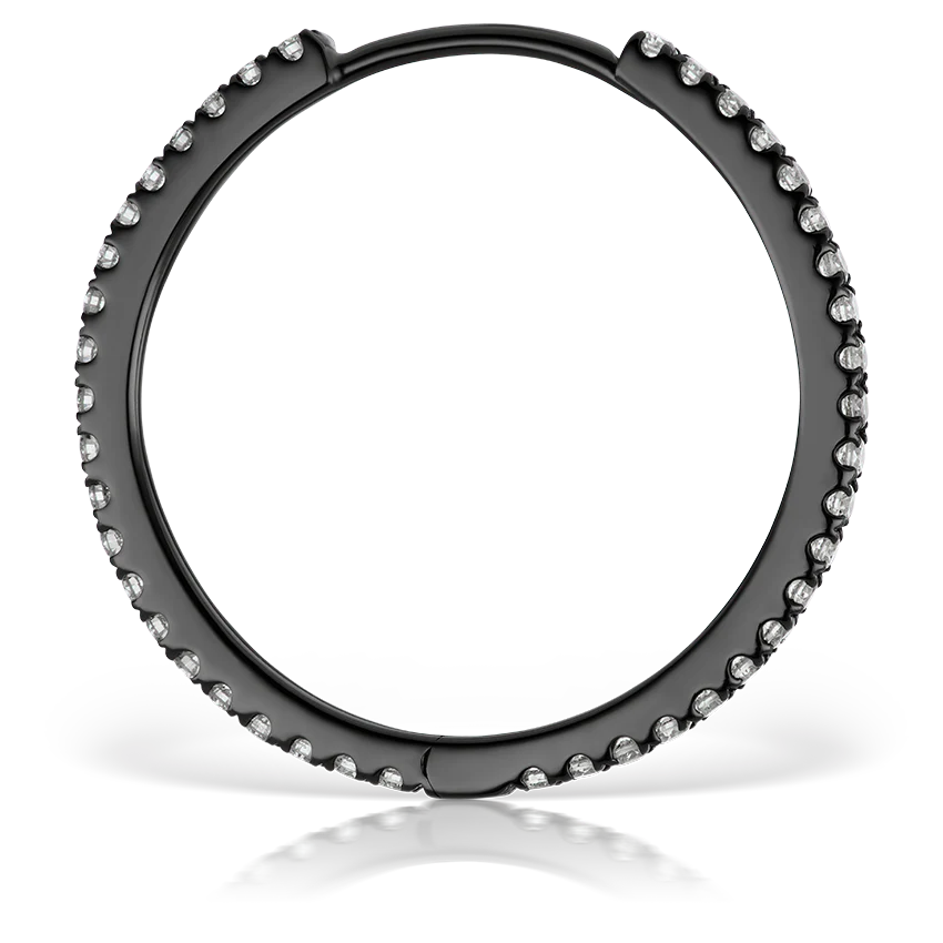 Diamond Eternity Hoop Earring - Image 170