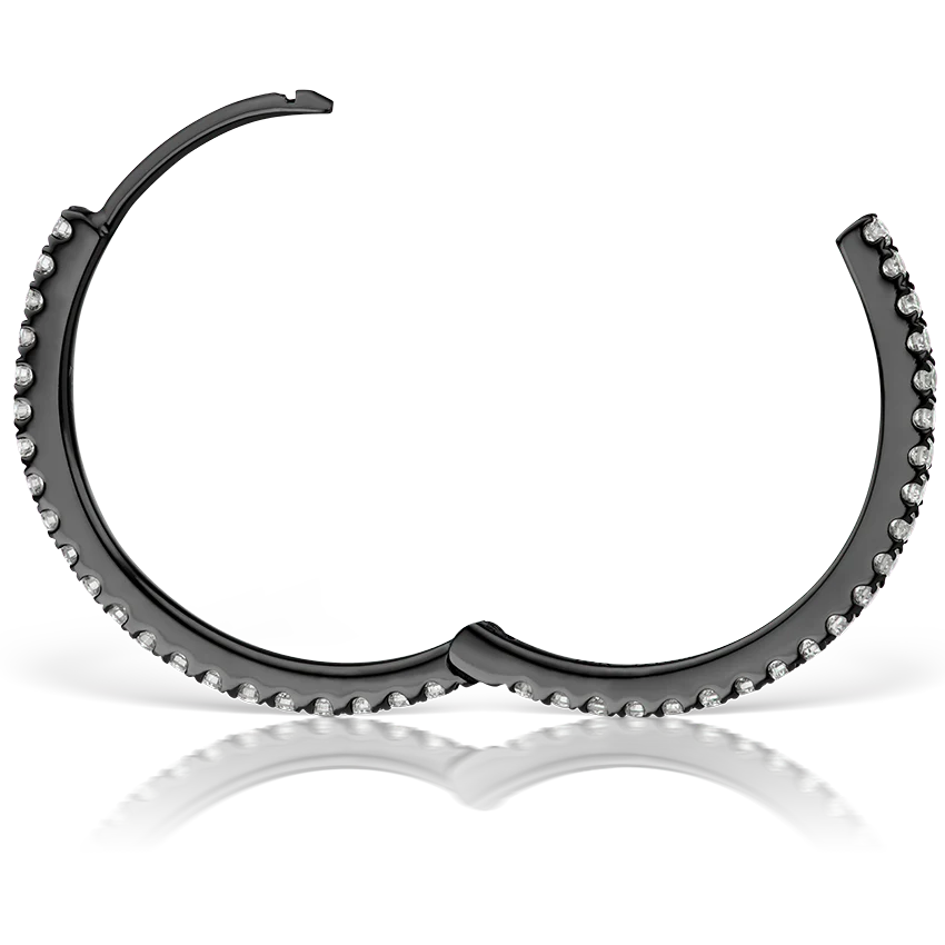 Diamond Eternity Hoop Earring - Image 171