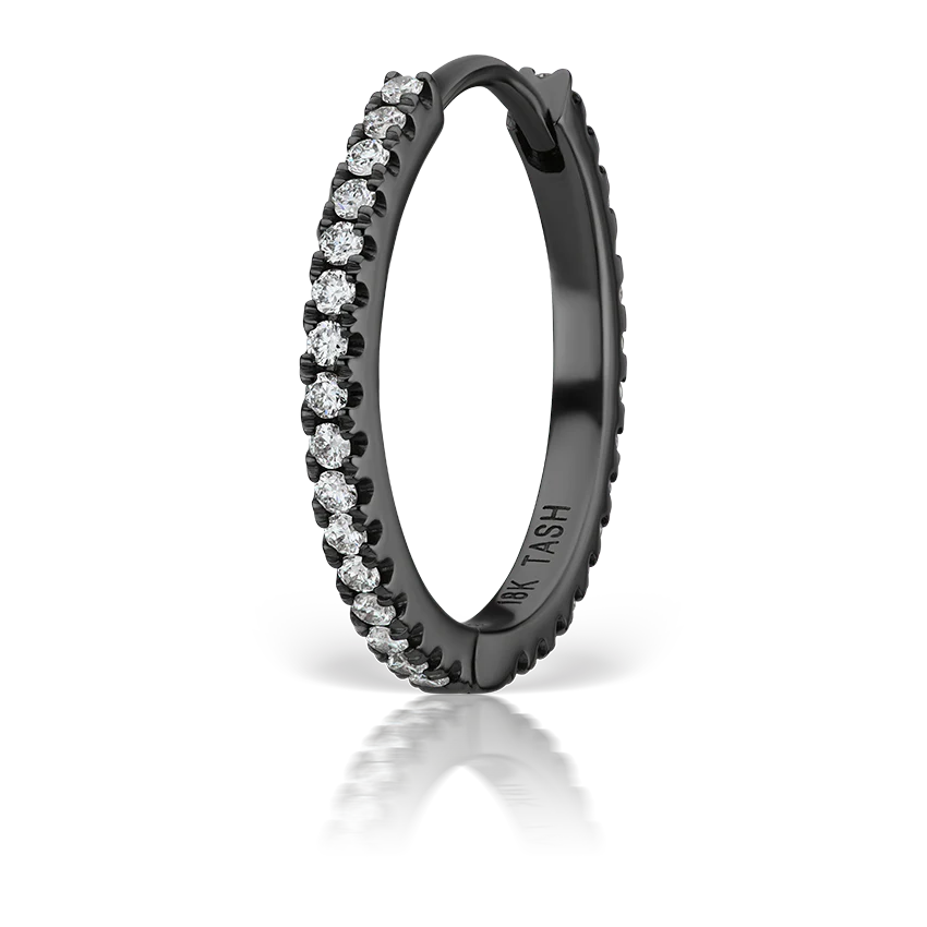 Diamond Eternity Hoop Earring - Image 172