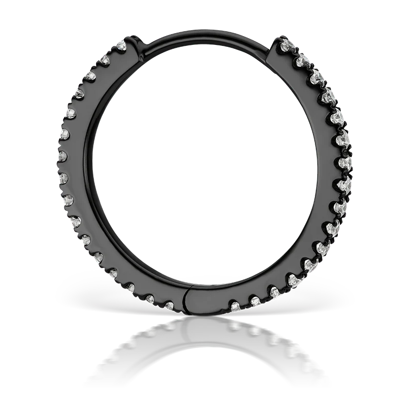 Diamond Eternity Hoop Earring - Image 173
