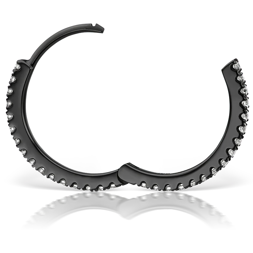 Diamond Eternity Hoop Earring - Image 174