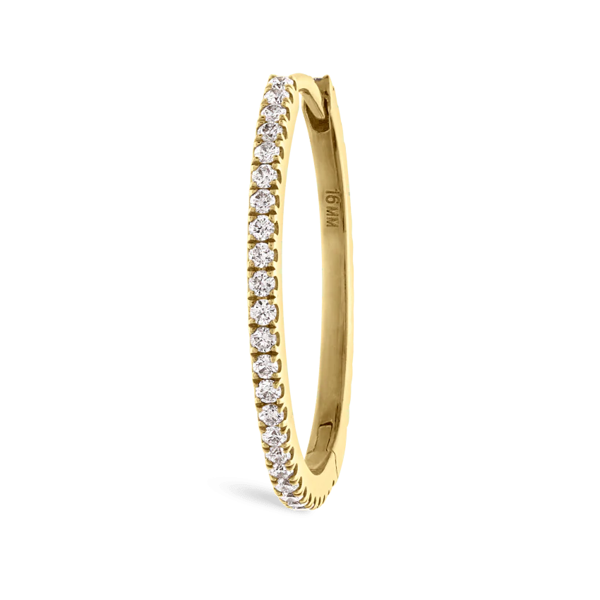 Diamond Eternity Hoop Earring - Image 182