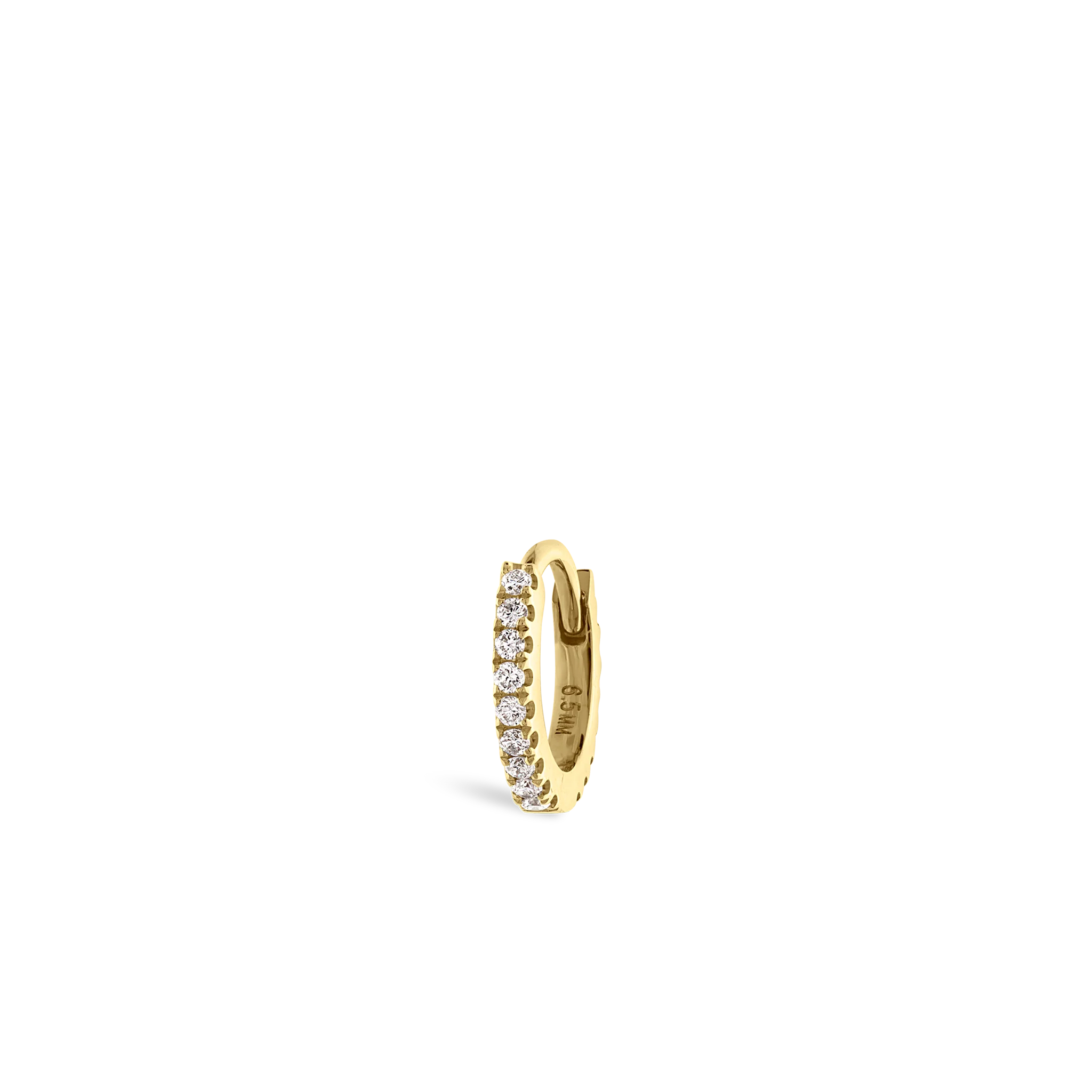 Diamond Eternity Hoop Earring - Image 188