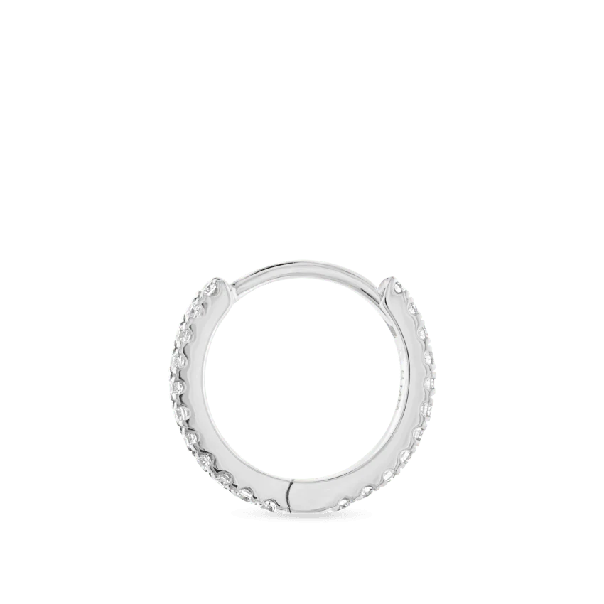 Diamond Eternity Hoop Earring - Image 19