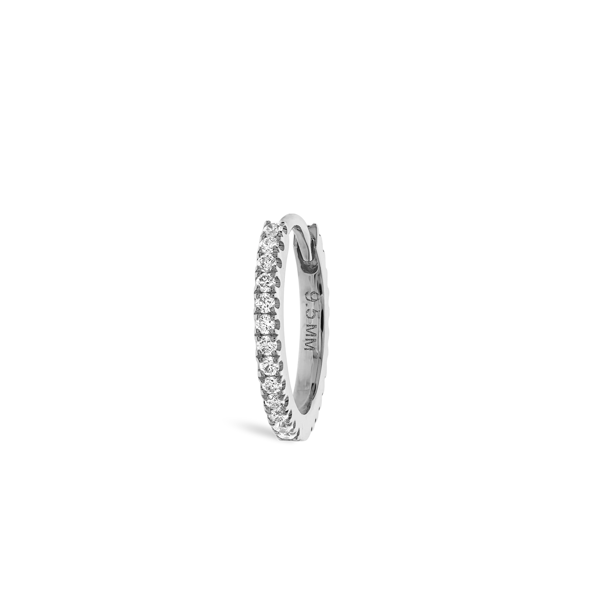 Diamond Eternity Hoop Earring - Image 193