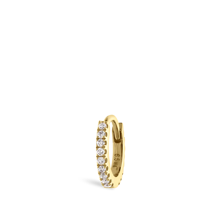 Diamond Eternity Hoop Earring - Image 3